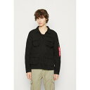 アルファインダストリーズ メンズ サンダル シューズ CARGO OVERSHIRT - Summer jacket - black