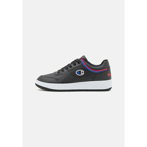 チャンピオン メンズ バスケットボール スポーツ REBOUND LOW - Basketball shoes - black/blue/red 1