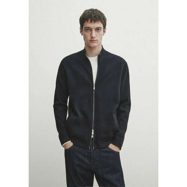 ޥå ɥåƥ   塼 MOCK NECK WITH - Cardigan - dark blue