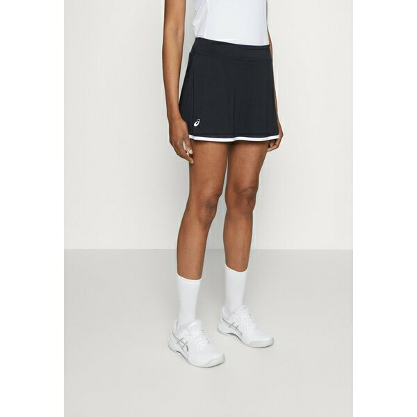 アシックス レディース テニス スポーツ WOMEN COURT SKORT - Sports skirt - performance black