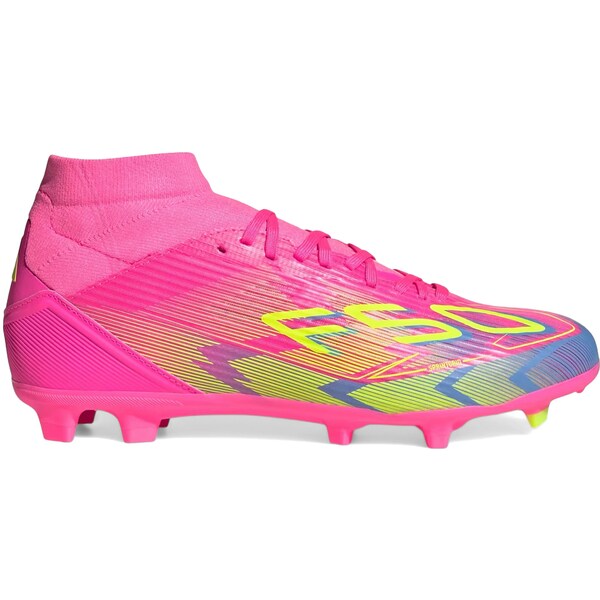 adidas アディダス レディース スニーカー 【adidas F50 League Mid-Cut FG Mystic Victory Pack (Women's)】 サイズ US_7.5(24.5cm) Lucid Pink/Lucid Lemon/Blue Fusion