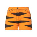【送料無料】 モスキーノ レディース カジュアルパンツ ボトムス Shorts & Bermuda Shorts Orange
