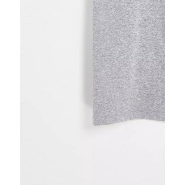 エイソス メンズ Tシャツ トップス ASOS DESIGN organic blend T-shirt with crew neck in gray heather Gray Heather