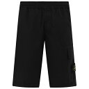 【送料無料】 ストーンアイランド メンズ カジュアルパンツ ボトムス Lightweight Tela Shorts Nero V0029