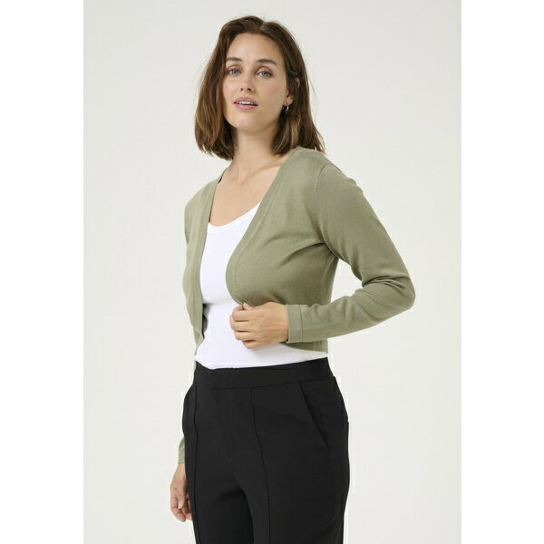 カフェ レディース ニット&セーター アウター ASTRID BOLERO - Blazer - oil green