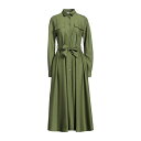 yz GIm[ X^[W fB[X s[X gbvX Midi dresses Military green