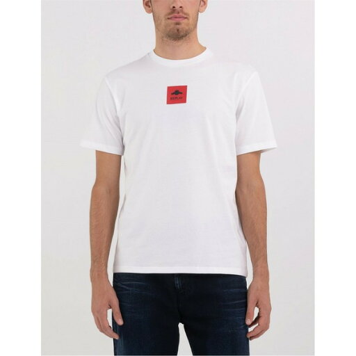 リプレイ メンズ Tシャツ トップス Centre Logo T-Shirt リプレイ メンズ Tシャツ トップス Centre Logo T-Shirt