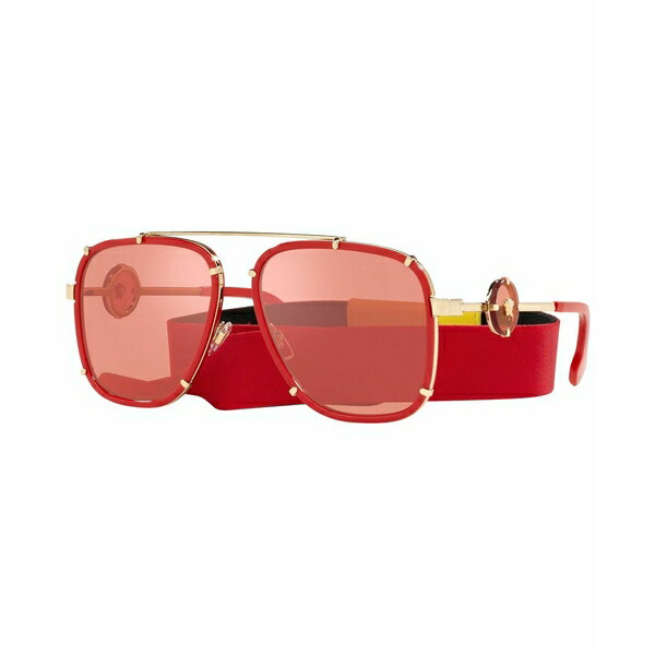 ヴェルサーチ メンズ サングラス・アイウェア アクセサリー Men's Sunglasses, VE2233 60 Red