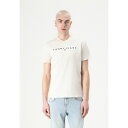 トミーヒルフィガー メンズ Tシャツ トップス LINEAR LOGO TEE - Print T-shirt - oat marl(4)