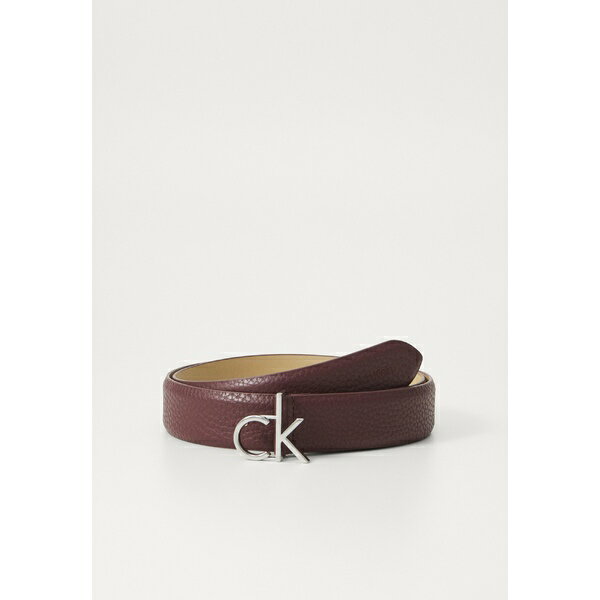 カルバンクライン レディース ベルト アクセサリー LOGO BUCKLE BELT - Belt - vineyard wine