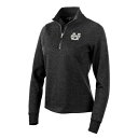 yz AeBOA fB[X p[J[EXEFbgVc AE^[ Utah State Aggies Antigua Women's Action QuarterZip Pullover Sweatshirt Heather Black