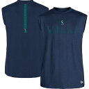 ニューエラ タンクトップ  メンズ ニューエラ メンズ Tシャツ トップス Seattle Mariners New Era Team Muscle Tank Top Navy