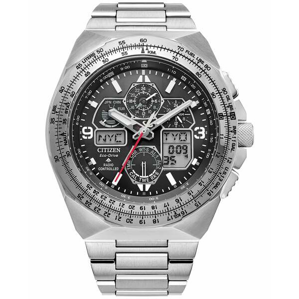  ǥ ӻ ꡼ Eco-Drive Men's Chronograph Promaster Skyhawk St...