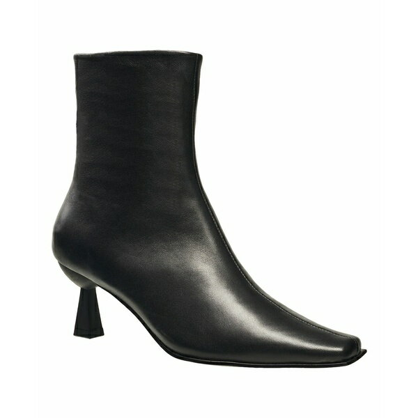 フレンチコネクション レディース ブーツ シューズ Women's Leilani Leather Square Toe Boots Black
