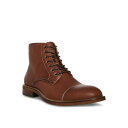 スティーブ マデン メンズ ブーツ シューズ Men's Hodge Lace-Up Boots Tan Leather(4)