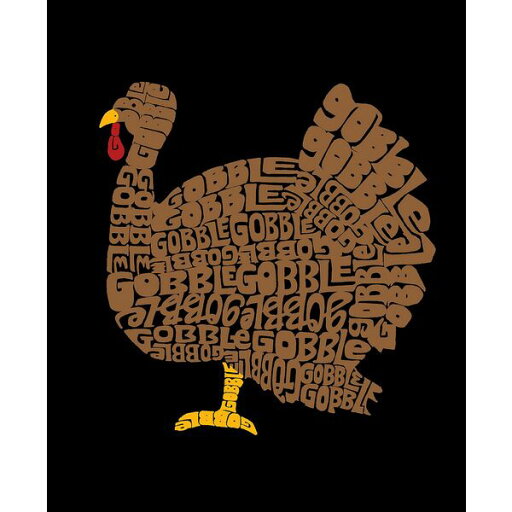 エルエーポップアート メンズ パーカー・スウェットシャツ アウター Men's Thanksgiving Word Art Crewneck Sweatshirt Dark Gray