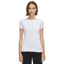 カルバンクライン レディース Tシャツ トップス Women's Short Sleeve Cotton T-Shirt White(4)