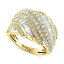 ե 쥯   ꡼ EFFY® Diamond Baguette & Round Diagonal Multirow Ring (1-5/8 ct. t.w.) in 14k Gold Yellow Gold