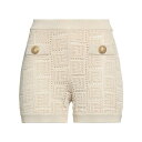 【送料無料】 バルマン レディース カジュアルパンツ ボトムス Shorts & Bermuda Shorts Beige