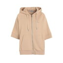 【送料無料】 ウール リッチ レディース パーカー・スウェットシャツ アウター LOGO FULL ZIP HOODIE Beige