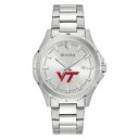 uo Y rv ANZT[ Virginia Tech Hokies Bulova Stainless Steel Classic Sport Watch -