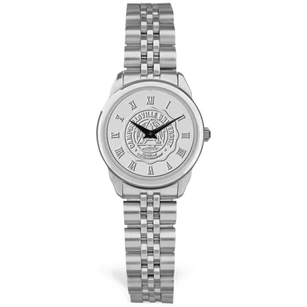 ジャーディン レディース 腕時計 アクセサリー Campbellsville Tigers Women\'s Medallion Rolled Link Bracelet Wristwatch Silver