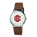 W[fB Y rv ANZT[ BethuneCookman Wildcats Plexus Leather Watch -