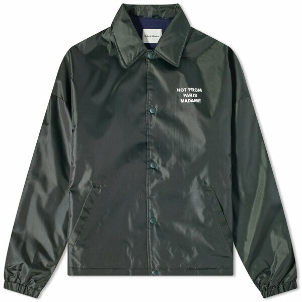 ドロールドムッシュ メンズ ジャケット＆ブルゾン アウター Dr´le de Monsieur Fleece Lined Coach Jacket Green