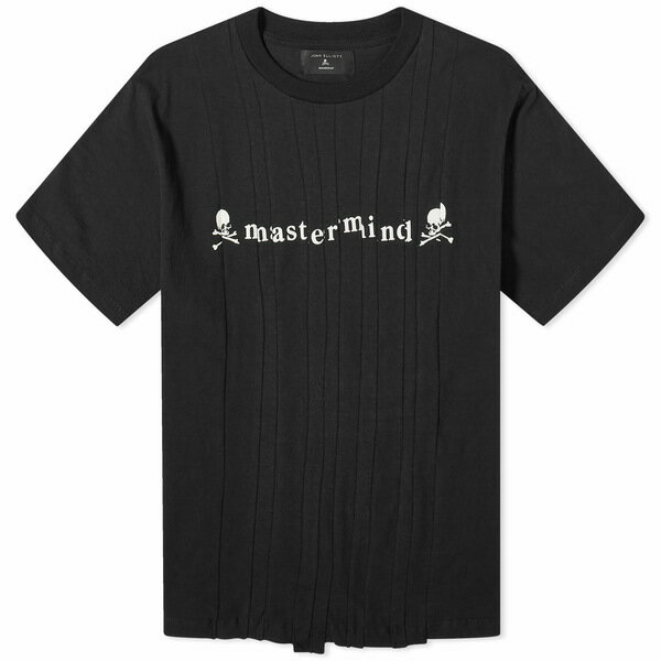 ジョン エリオット メンズ Tシャツ トップス John Elliott x MASTERMIND JAPAN Shredded T-Shirt Black