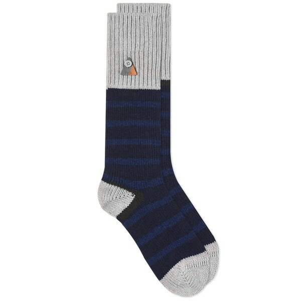 tH[N Y C A_[EFA Folk Striped Socks Blue