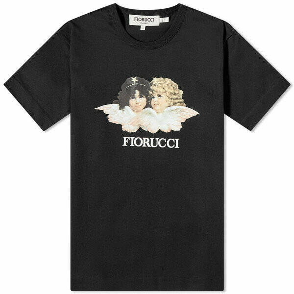 フィオルッチ レディース シャツ トップス Fiorucci Classic Angel T-Shirt Black