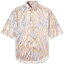 アクネ ストゥディオズ メンズ シャツ トップス Acne Studios Setar Crinkled Flower Print Short Sleeve Shirt Neutrals