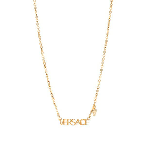 ヴェルサーチ ヴェルサーチ レディース ネックレス・チョーカー・ペンダントトップ アクセサリー Versace Logo Chain Necklace Gold