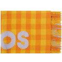 ANl XgDfBIY Y }t[EXg[EXJ[t ANZT[ Acne Studios Veda Logo Check Scarf Orange