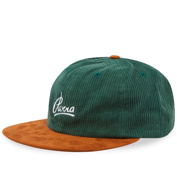 バイパーラ メンズ 帽子 アクセサリー By Parra Painters Script Cord 6 Panel Cap Green