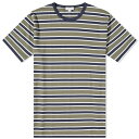 サンスペル メンズ Tシャツ トップス Sunspel Breton Stripe T-Shirt Blue