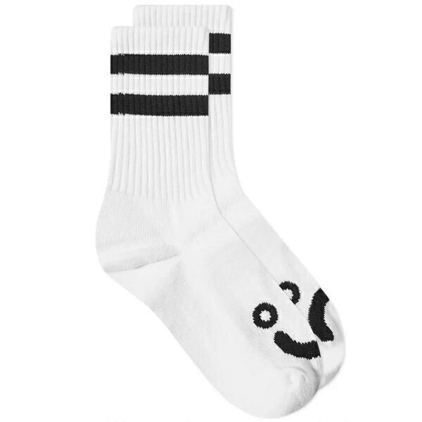 |[XP[g Y C A_[EFA Polar Skate Co. Happy Sad Sock White