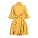 キャリバン レディース ワンピース トップス Short dresses Ocher