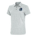 アンティグア レディース ポロシャツ トップス Dallas Mavericks Antigua Women's Motivated Polo Heather Gray