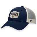 ファナティクス メンズ 帽子 アクセサリー San Diego Padres Fanatics Branded Patch Trucker Adjustable Hat Brown