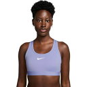 ナイキ レディース フィットネス スポーツ Swoosh Med Sports Bra - Women's Lilac Ice/White