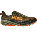 ホカオネオネ メンズ ランニング スポーツ Speedgoat 6 Wide Running Shoe - Men's Antique Olive/Squash