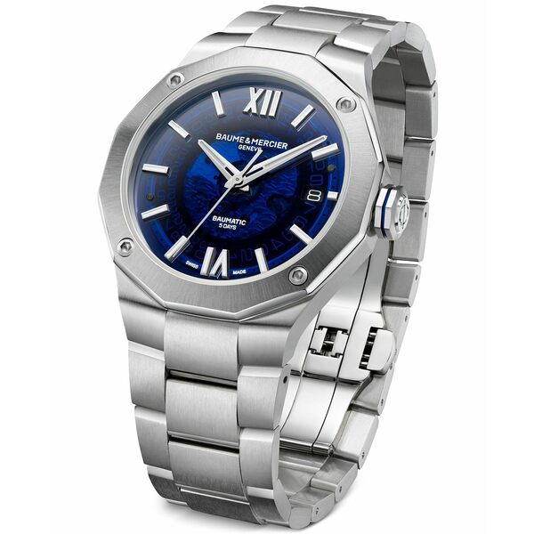 ボーム＆メルシエ レディース 腕時計 アクセサリー Men's Swiss Automatic Riviera Stainless Steel Bracelet Watch 42mm No Color