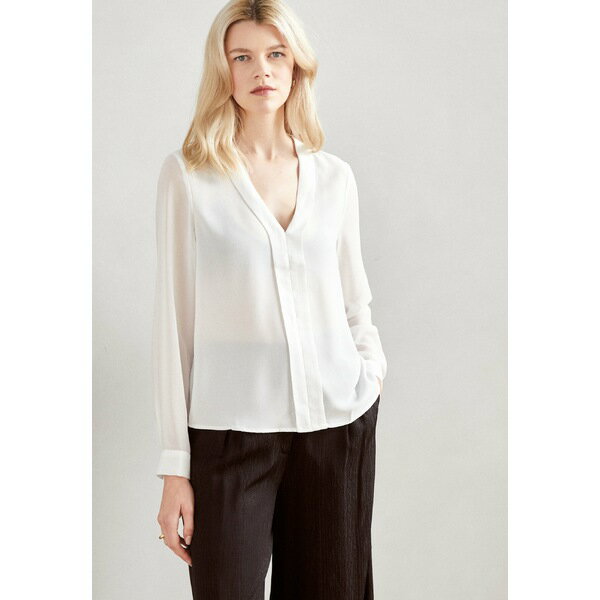  ե ǥ  ȥåץ Blouse - white