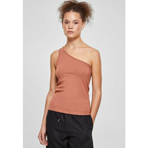 アーバン クラシックス レディース Tシャツ トップス ASYMMETRIC - Top - terracotta