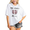 Q[fC fB[X TVc gbvX Missouri State University Bears Gameday Couture Women's Play On French Terry TriBlend Hoodie TShirt White