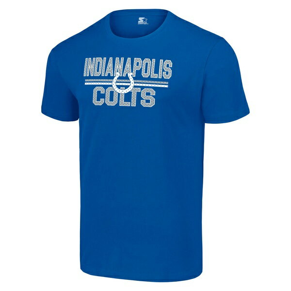 スターター メンズ Tシャツ トップス Indianapolis Colts Starter Mesh Team Graphic TShirt Royal