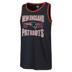 フォーティーセブン メンズ Tシャツ トップス New England Patriots '47 Upload Franklin Tank Top Navy