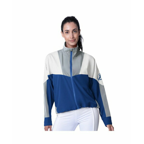 エムエスエックスバイミカエルストラハン レディース ジャケット＆ブルゾン アウター Women's Blue/Gray Tampa Bay Lightning Tessa Full-Zip Jacket Blue, Gray(4)