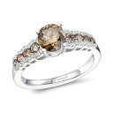 ルヴァン レディース リング アクセサリー Couture Chocolate Diamond & White Diamond Ring (1-3/8 ct. ...